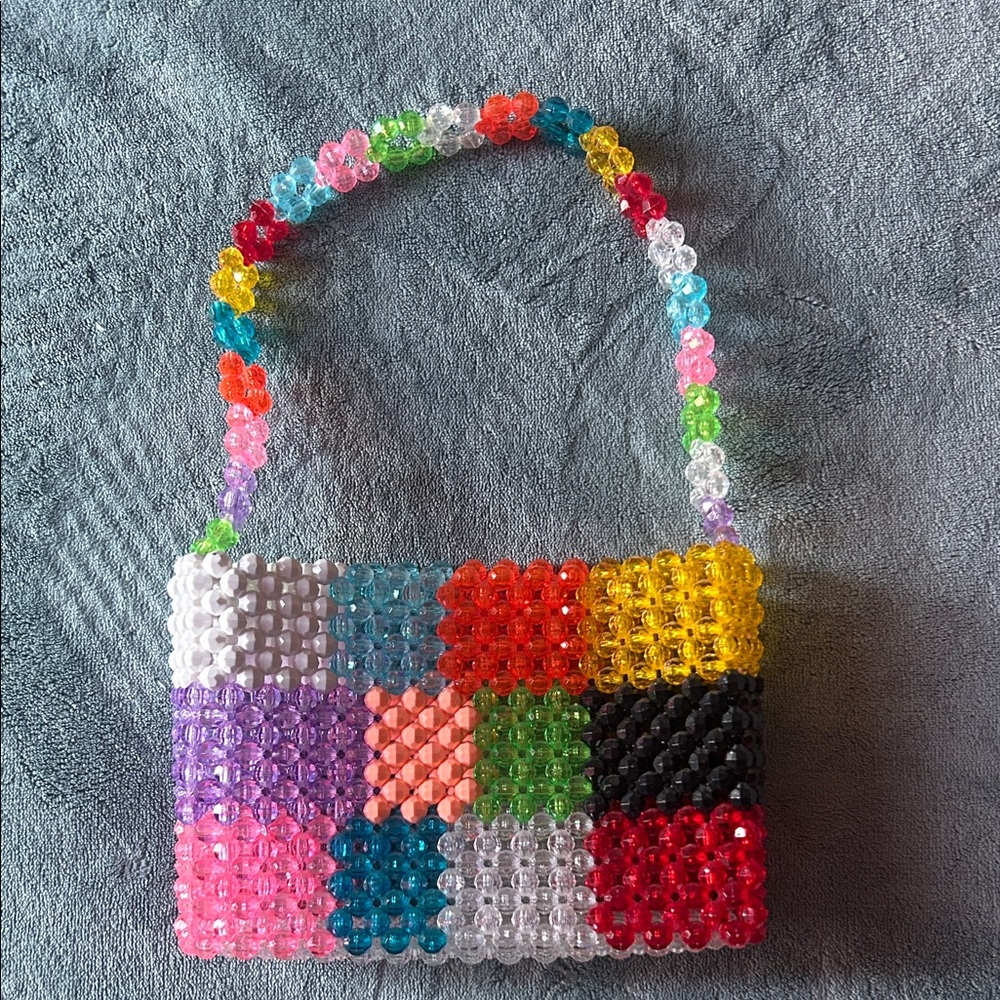 Susan Alexandra Colorful Beaded Handbag